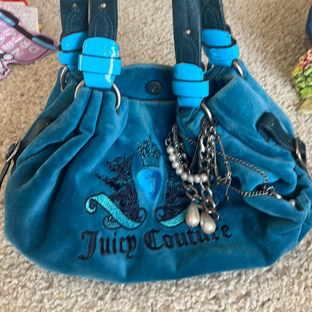 Blue Juicy Couture satchel purse
